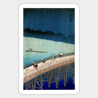 1857 Shin-Ohashi Bridge, Japan Sticker